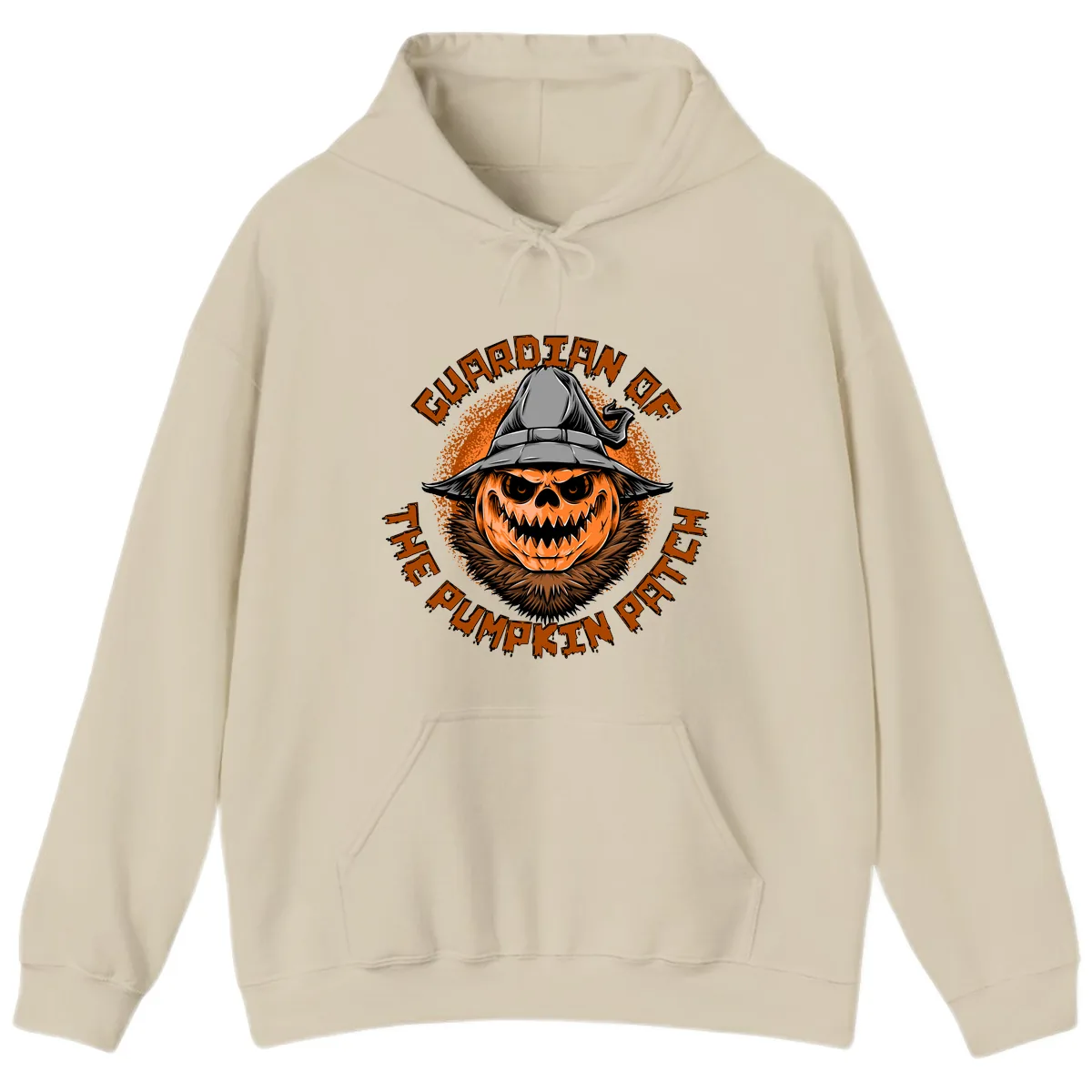 Guardian Of The Pumpkin Patch Hoodie in Sand