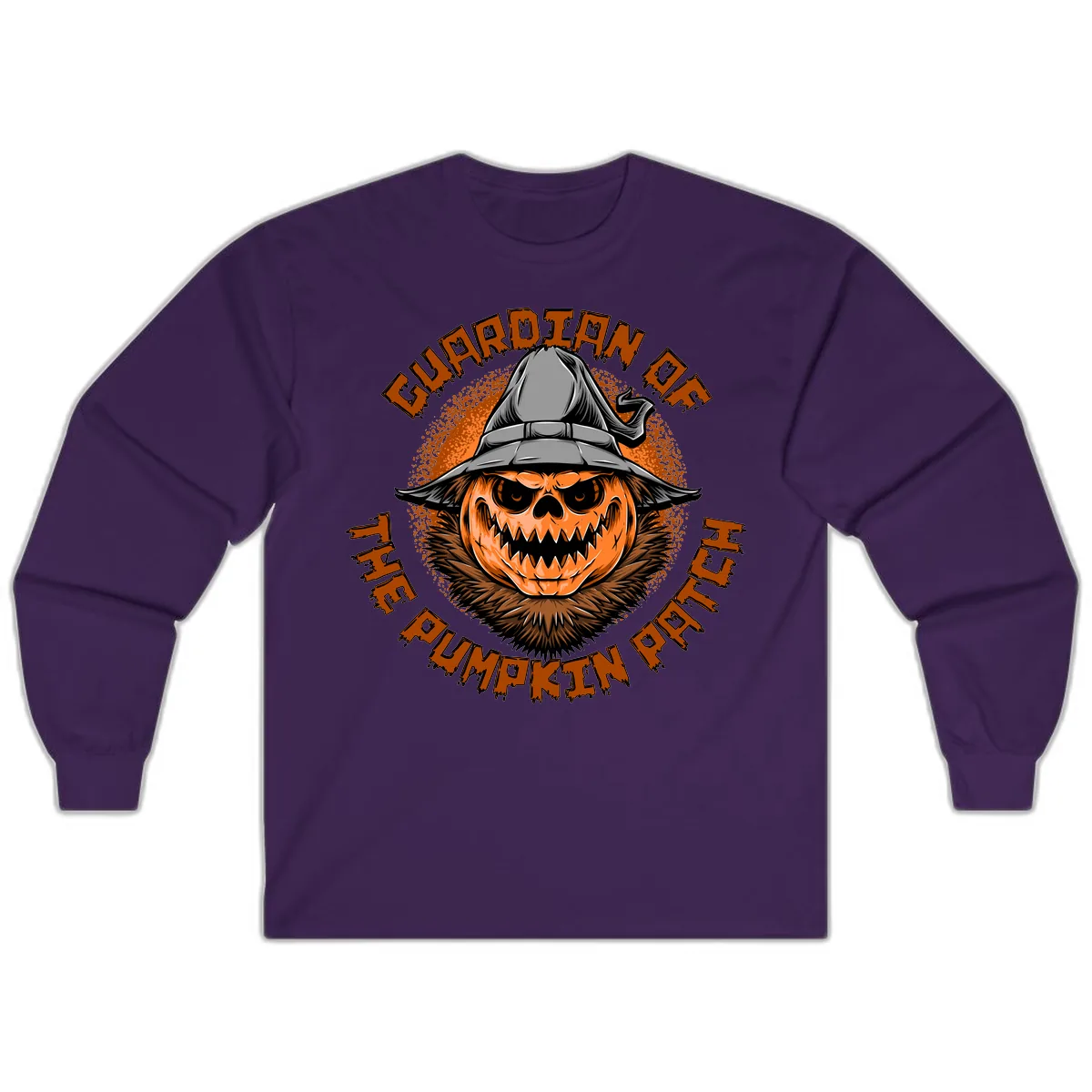 Guardian Of The Pumpkin Patch Long Sleeve in Purple