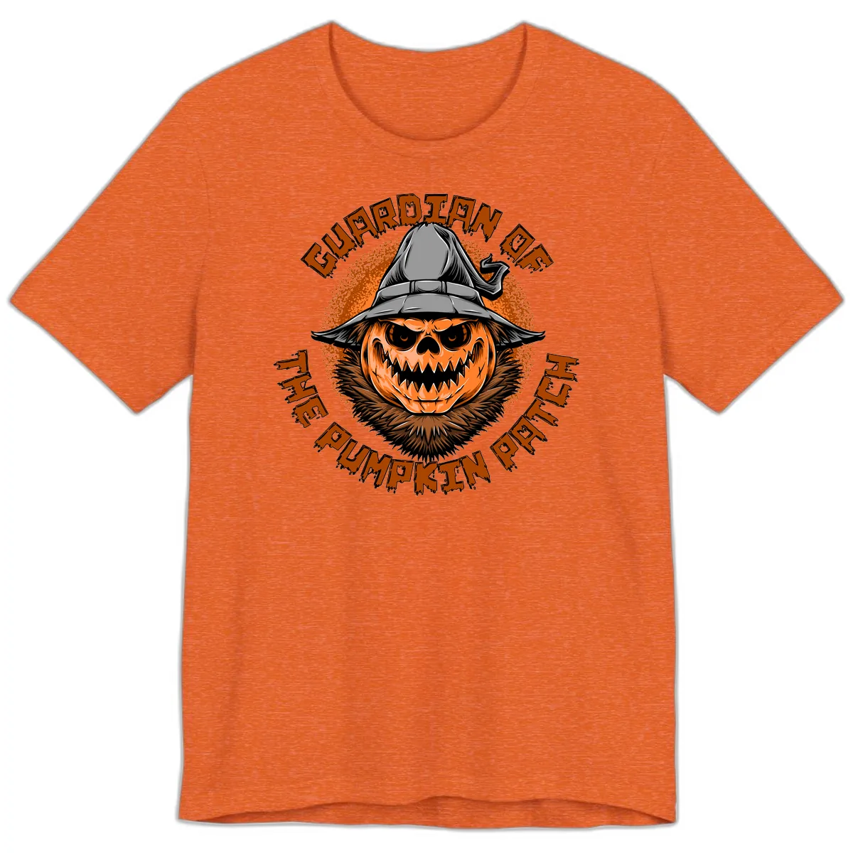 Guardian Of The Pumpkin Patch Premium T-Shirt in Heather Orange
