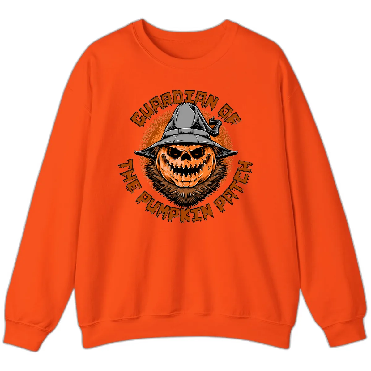 Guardian Of The Pumpkin Patch Sweatshirt in Orange