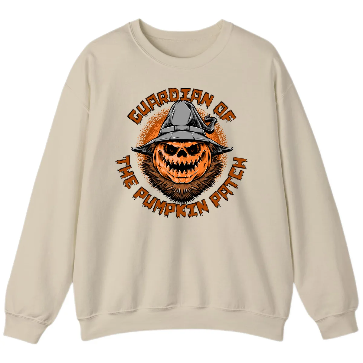 Guardian Of The Pumpkin Patch Sweatshirt in Sand
