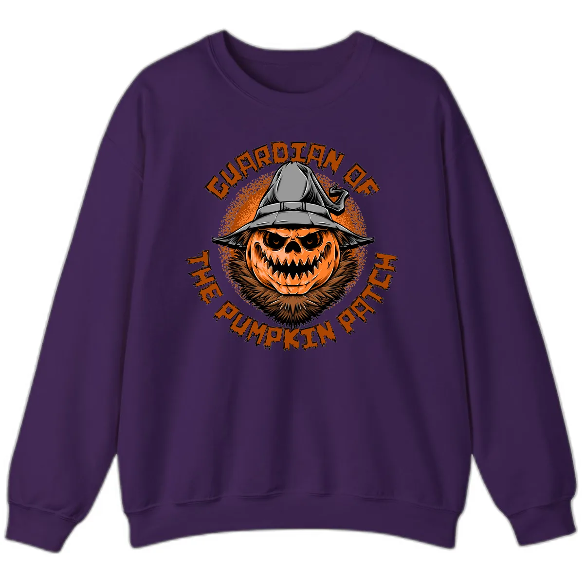 Guardian Of The Pumpkin Patch Sweatshirt in Purple
