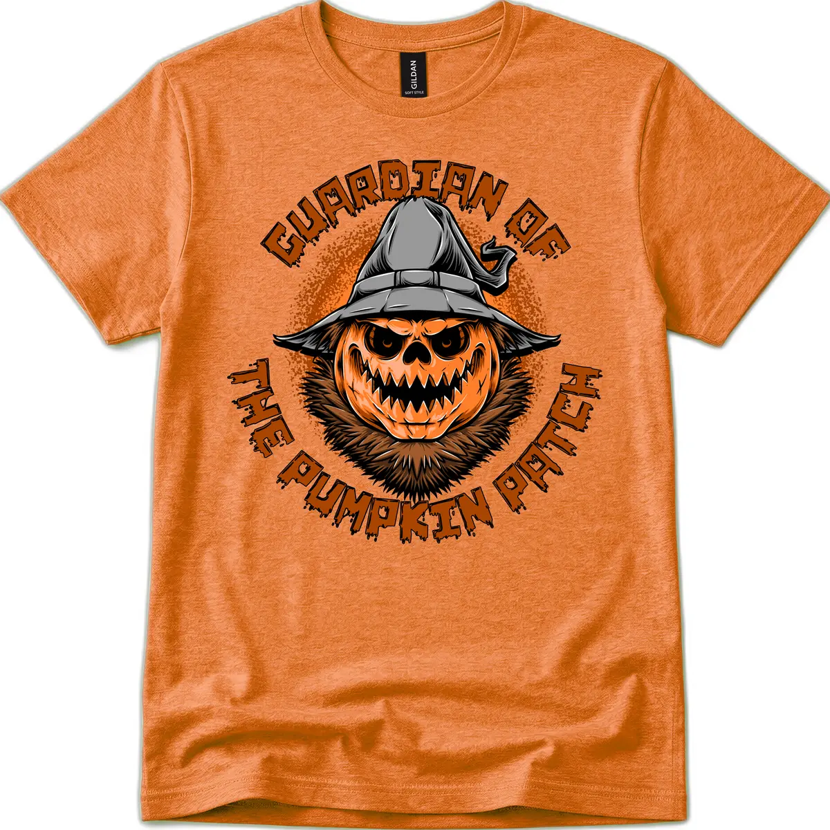 Guardian Of The Pumpkin Patch T-Shirt in Heather Orange
