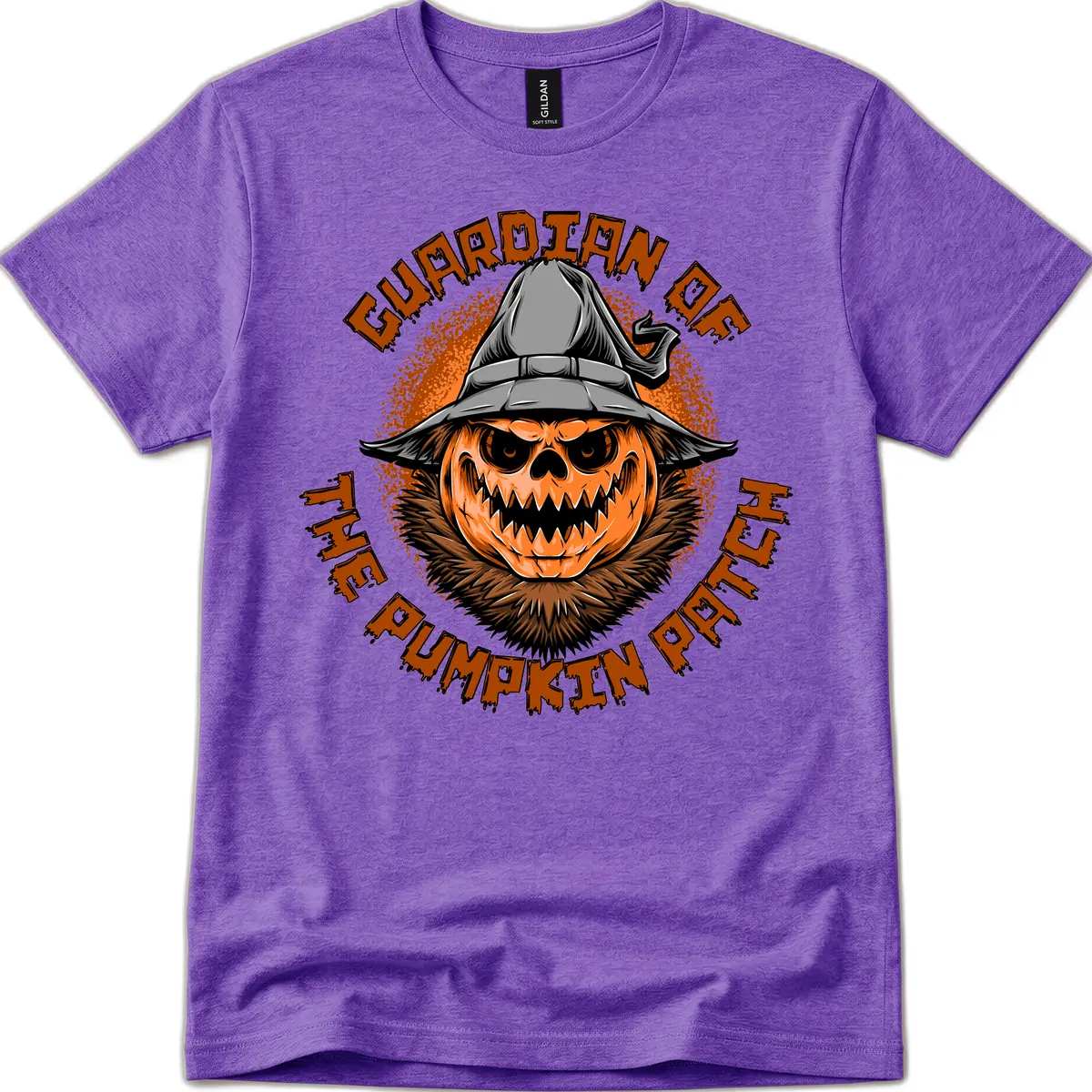 Guardian Of The Pumpkin Patch T-Shirt in Heather Purple