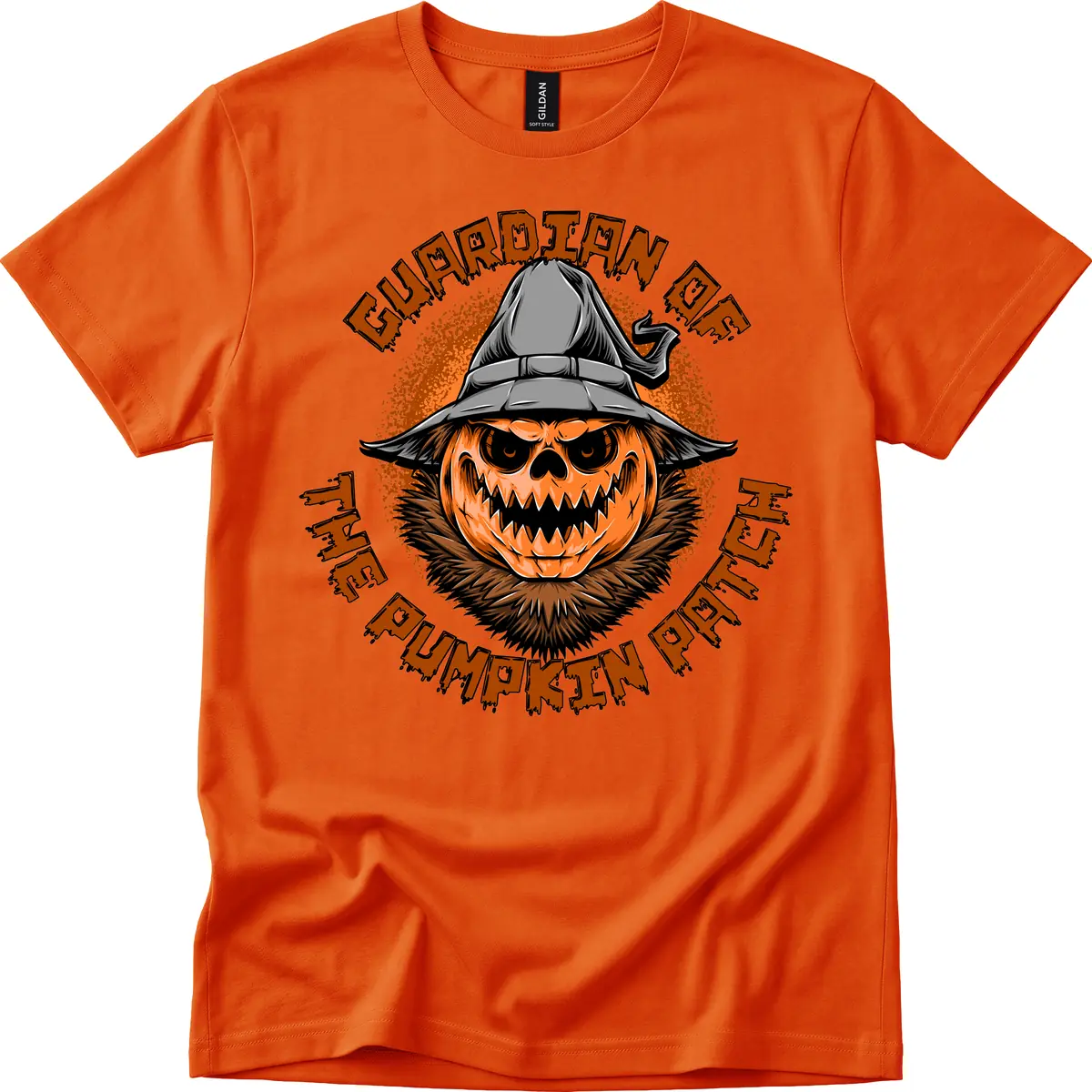 Guardian Of The Pumpkin Patch T-Shirt in Orange
