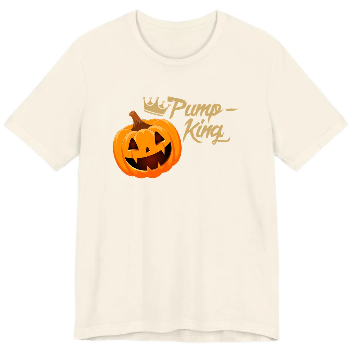 Pumpkin King Halloween Crown Premium T-Shirt in Natural
