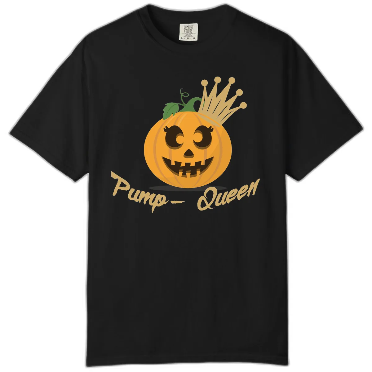 Pumpkin Queen Halloween Character Comfort Color in Black