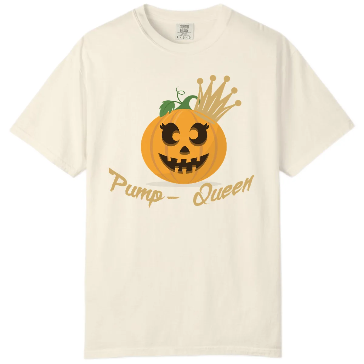 Pumpkin Queen Halloween Character Comfort Color in Ivory