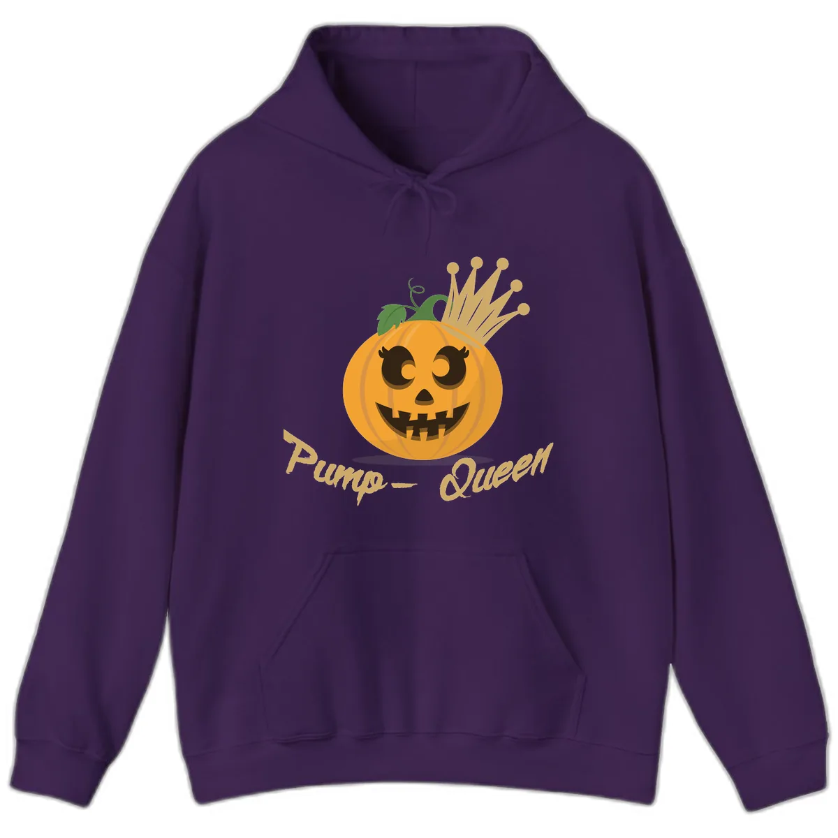 Pumpkin Queen Halloween Character Hoodie in Purple
