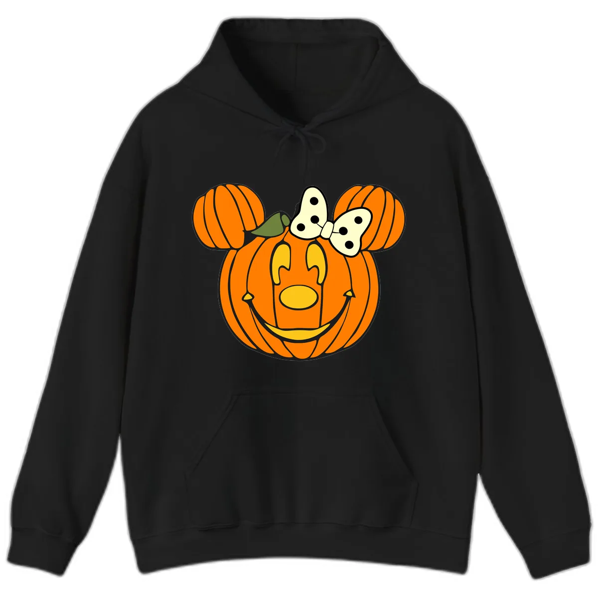Minnie Pumpkin Halloween Hoodie in Black