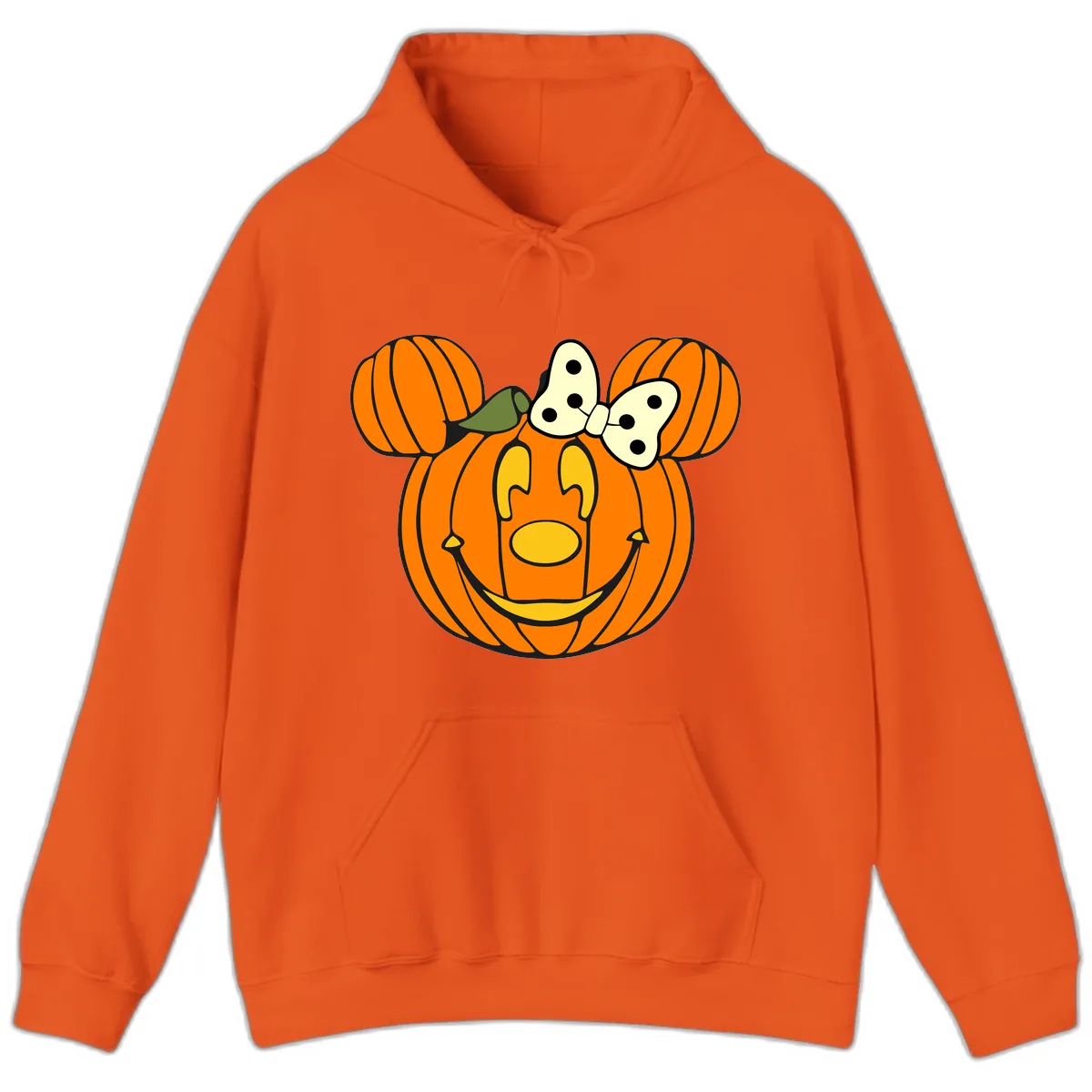 Minnie Pumpkin Halloween Hoodie in Orange