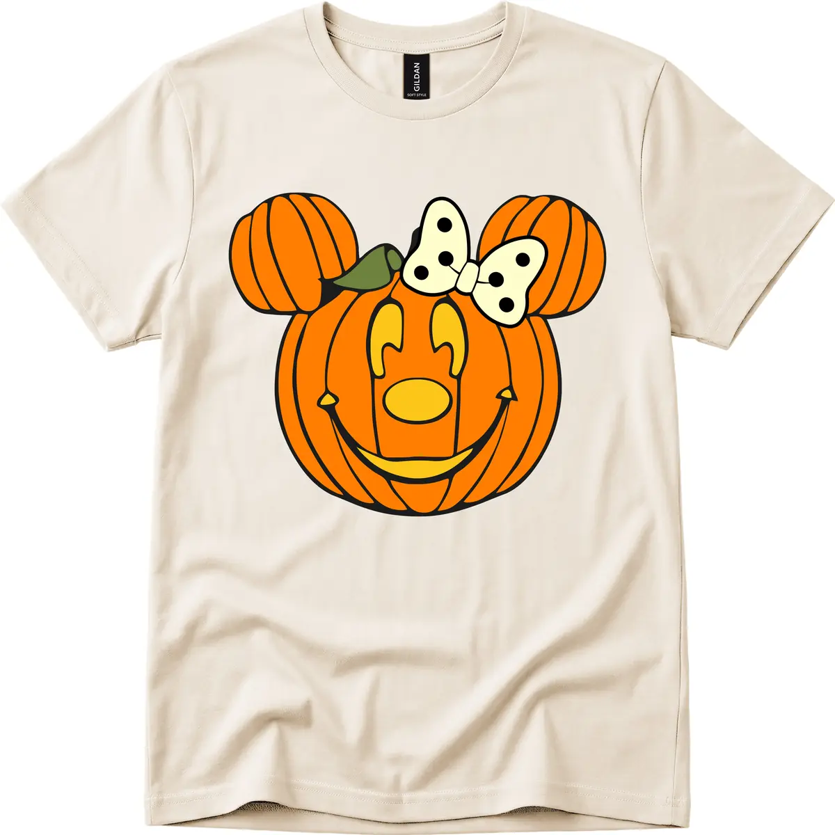 Minnie Pumpkin Halloween T-Shirt in Natural