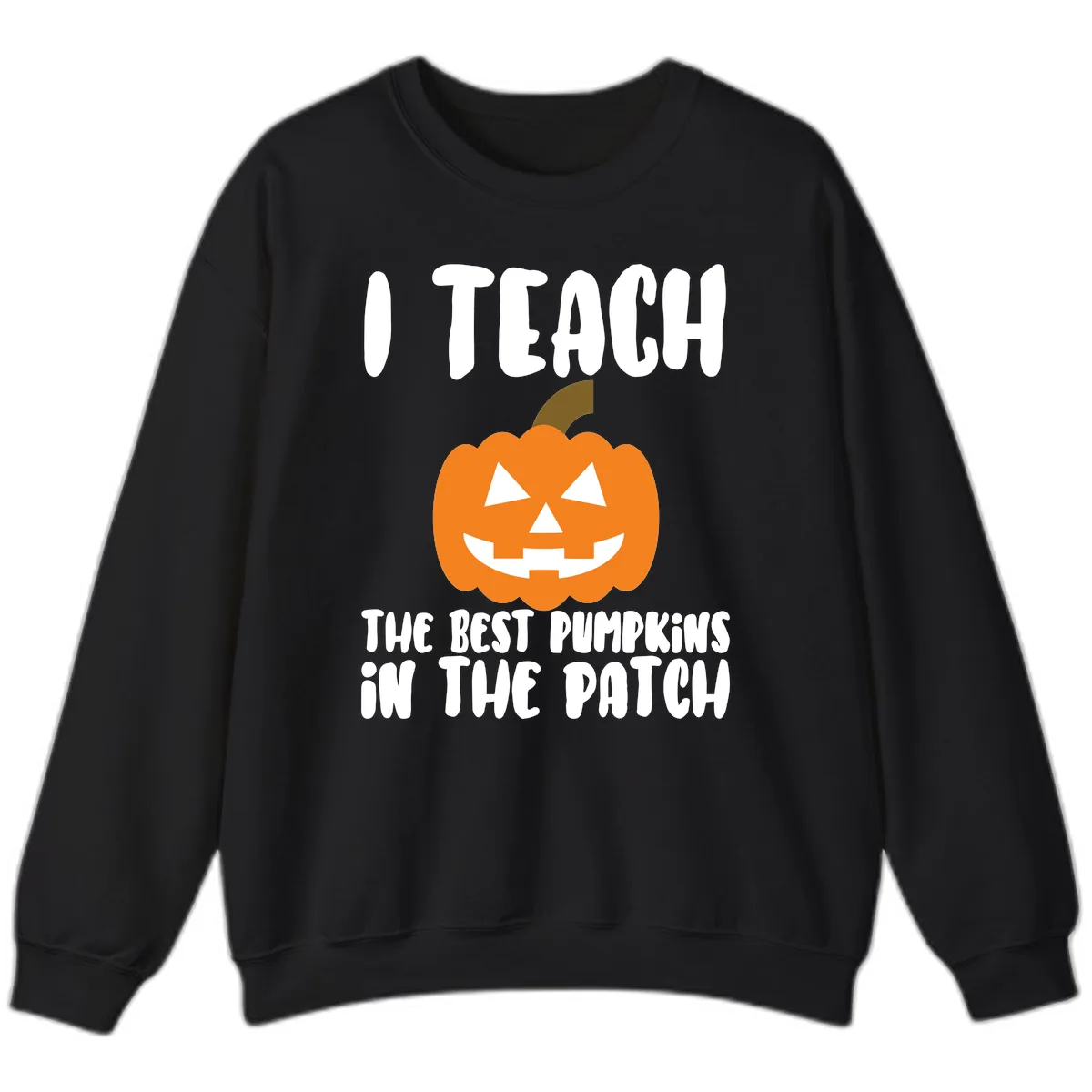 I Teach The Best Pumpkins In The Patch Sweatshirt in Black