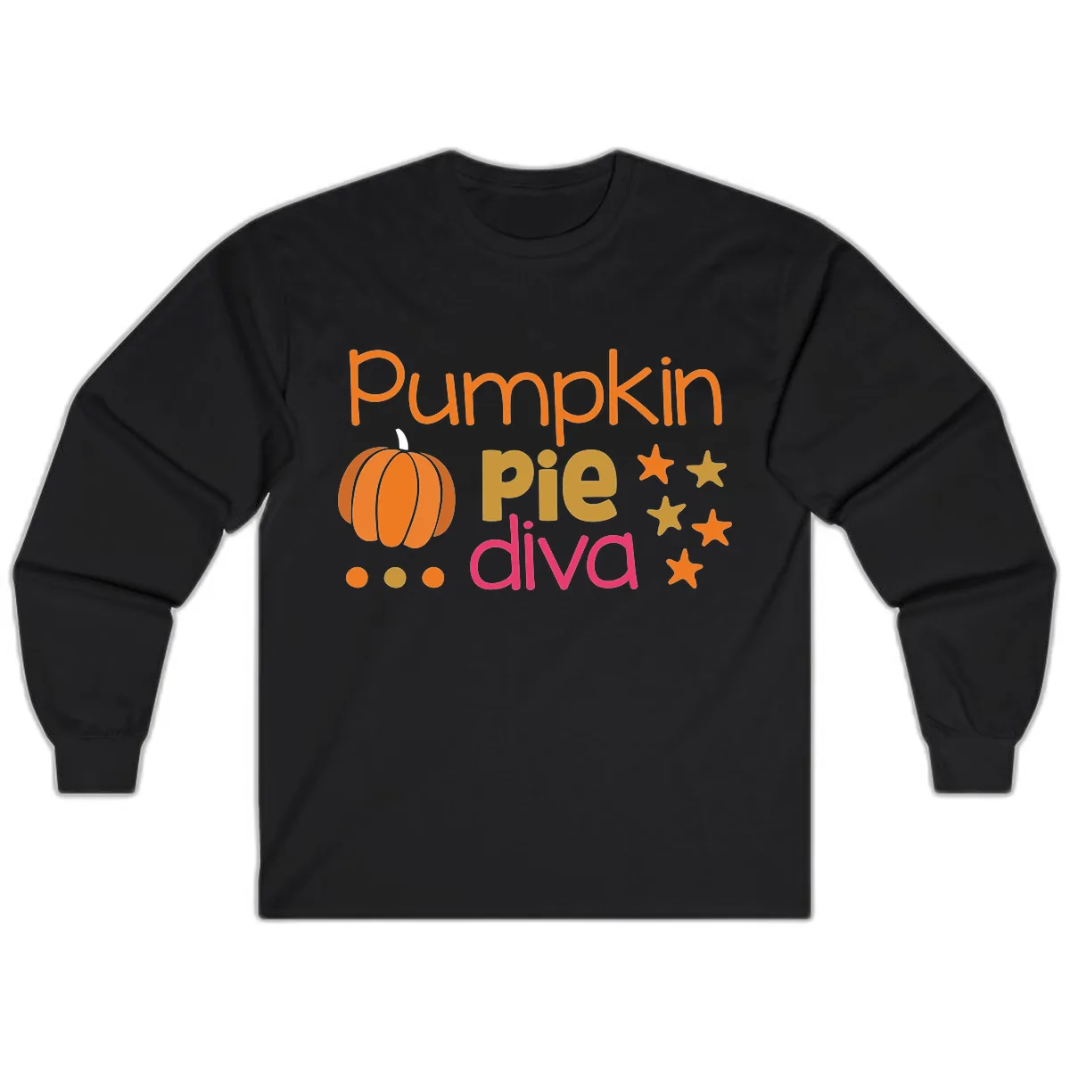 Pumpkin Pie Diva Long Sleeve in Black