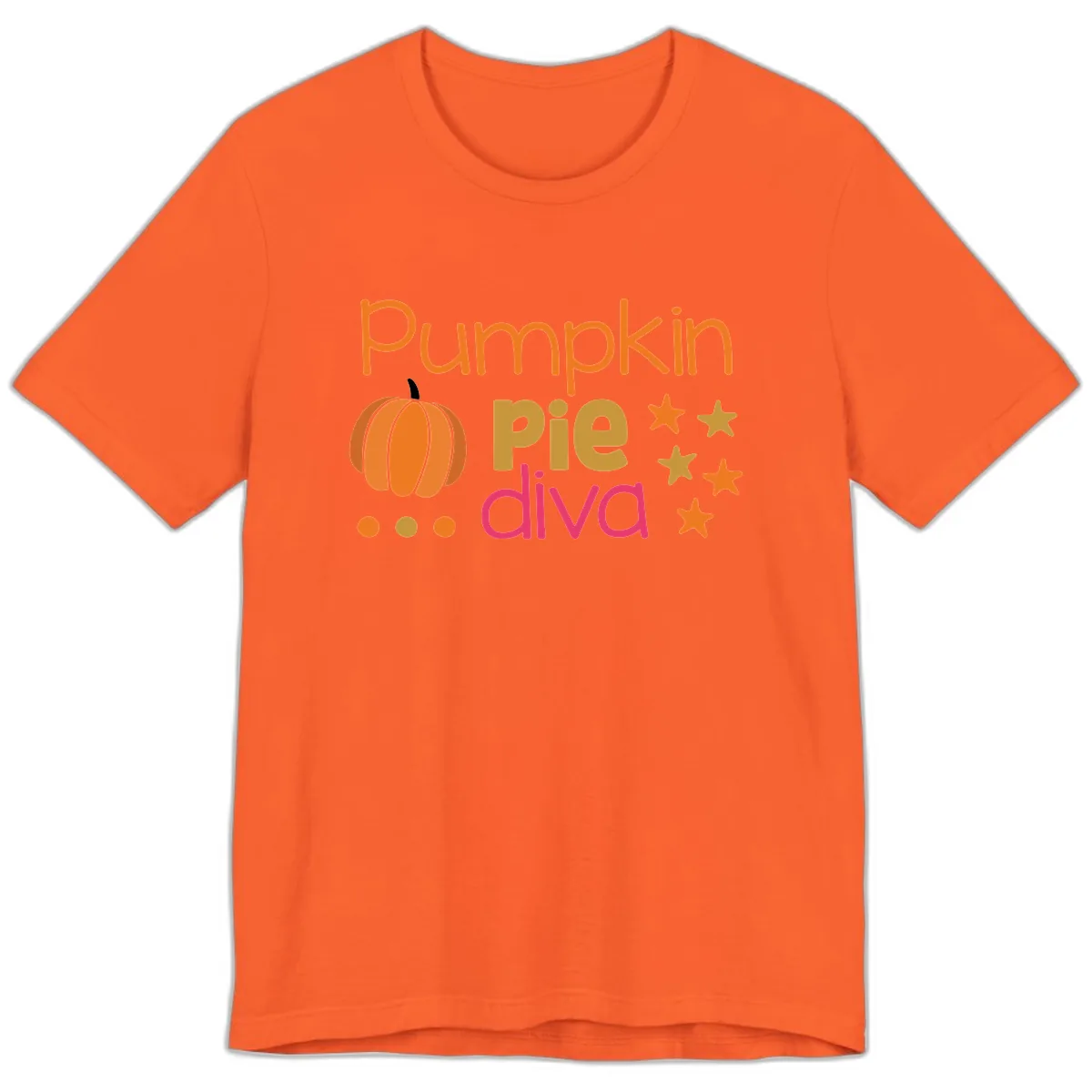 Pumpkin Pie Diva Premium T-Shirt in Orange