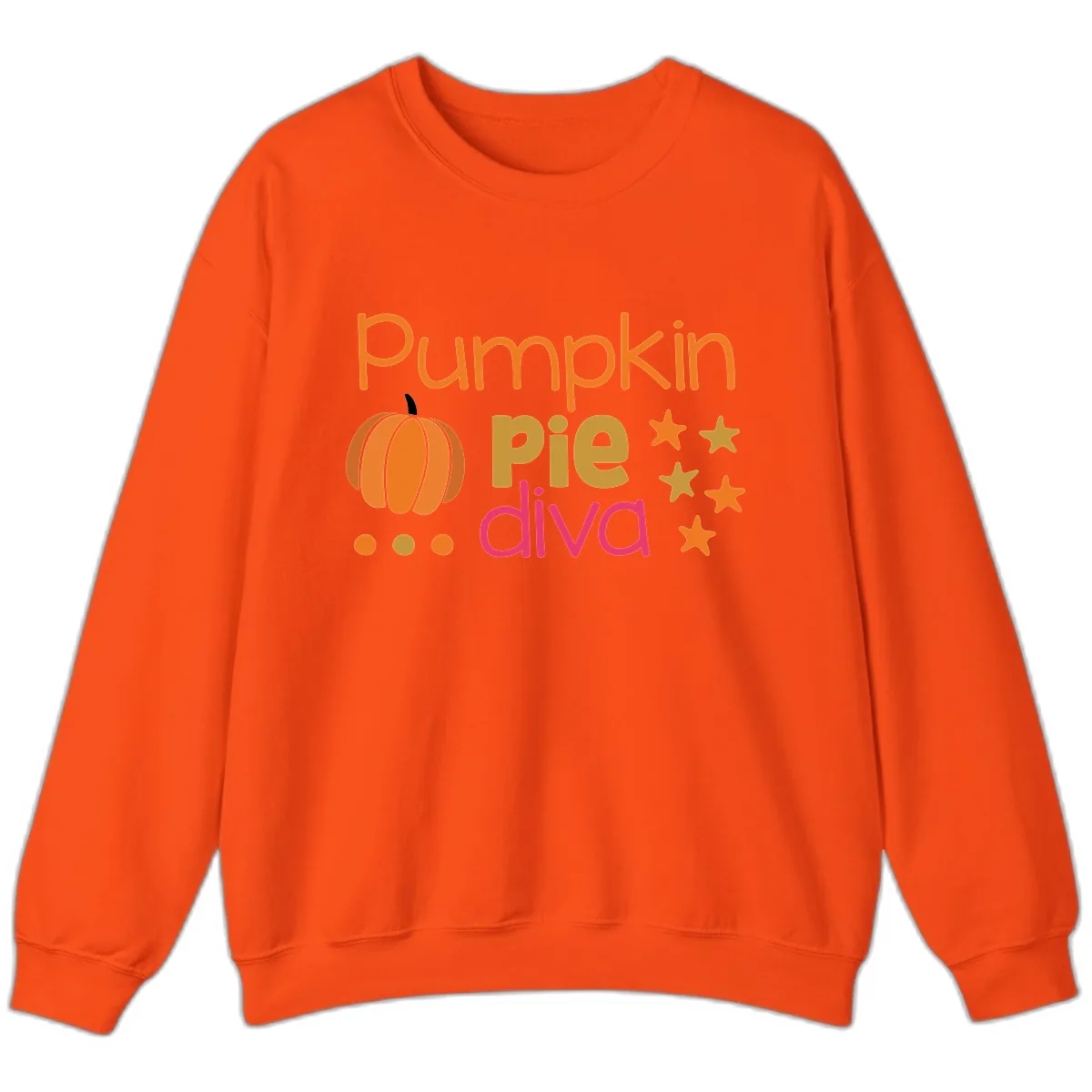 Pumpkin Pie Diva Sweatshirt in Orange