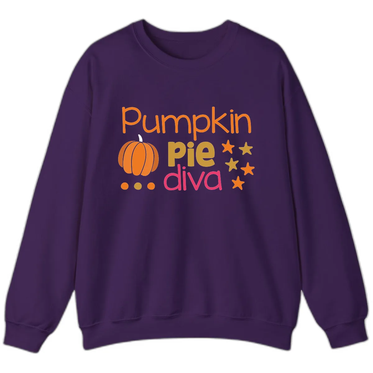 Pumpkin Pie Diva Sweatshirt in Purple