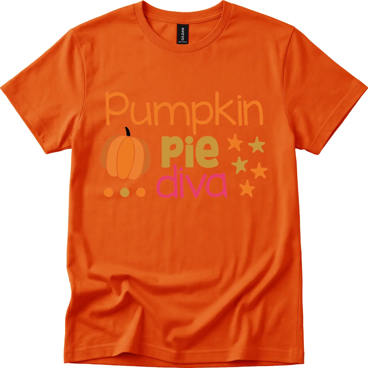 Pumpkin Pie Diva T-Shirt in Orange