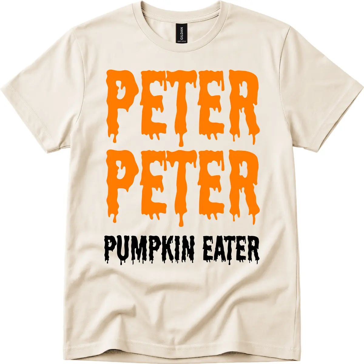 Peter Peter Pumpkin Eater Typography T-Shirt in Natural