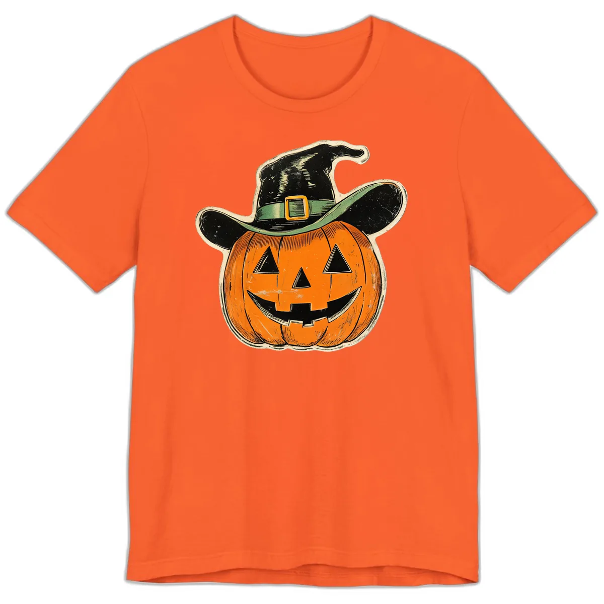 Halloween Witch Hat Pumpkin Pal Premium T-Shirt in Orange