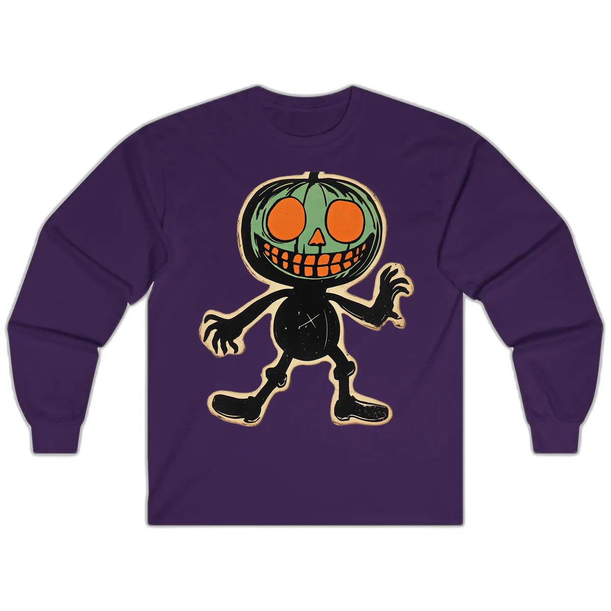 Spooky Pumpkin Pal Long Sleeve in Purple