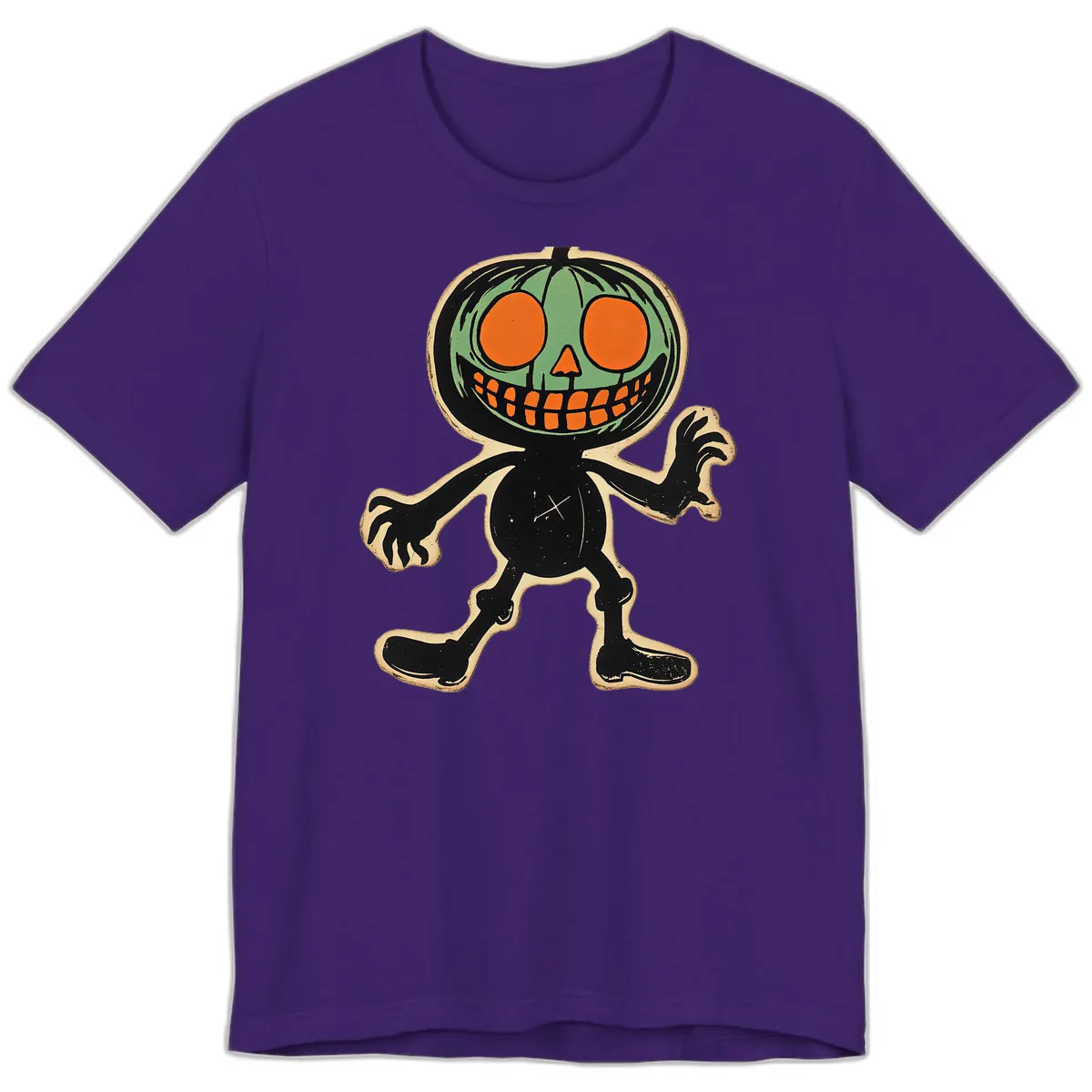 Spooky Pumpkin Pal Premium T-Shirt in Team Purple