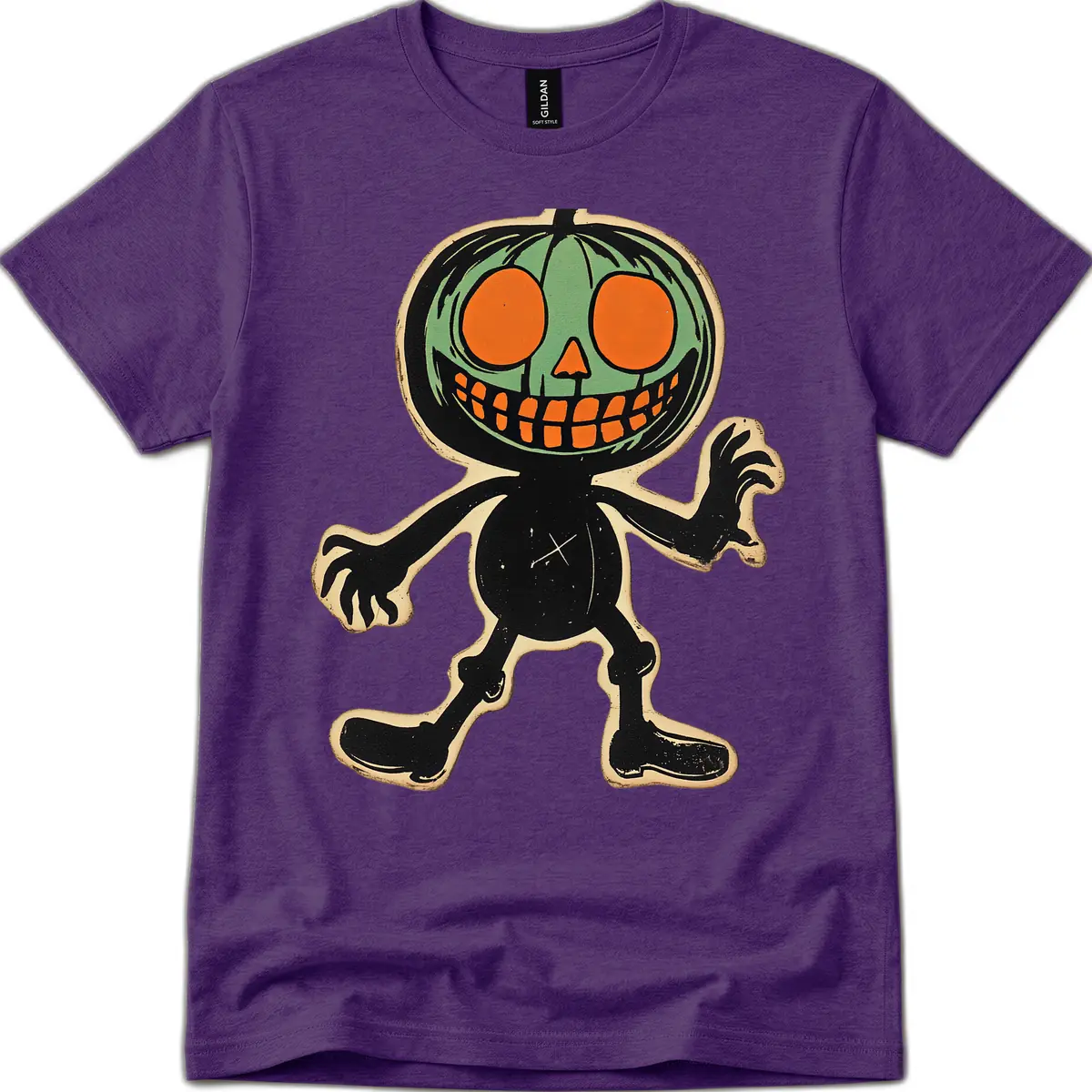 Spooky Pumpkin Pal T-Shirt in Purple