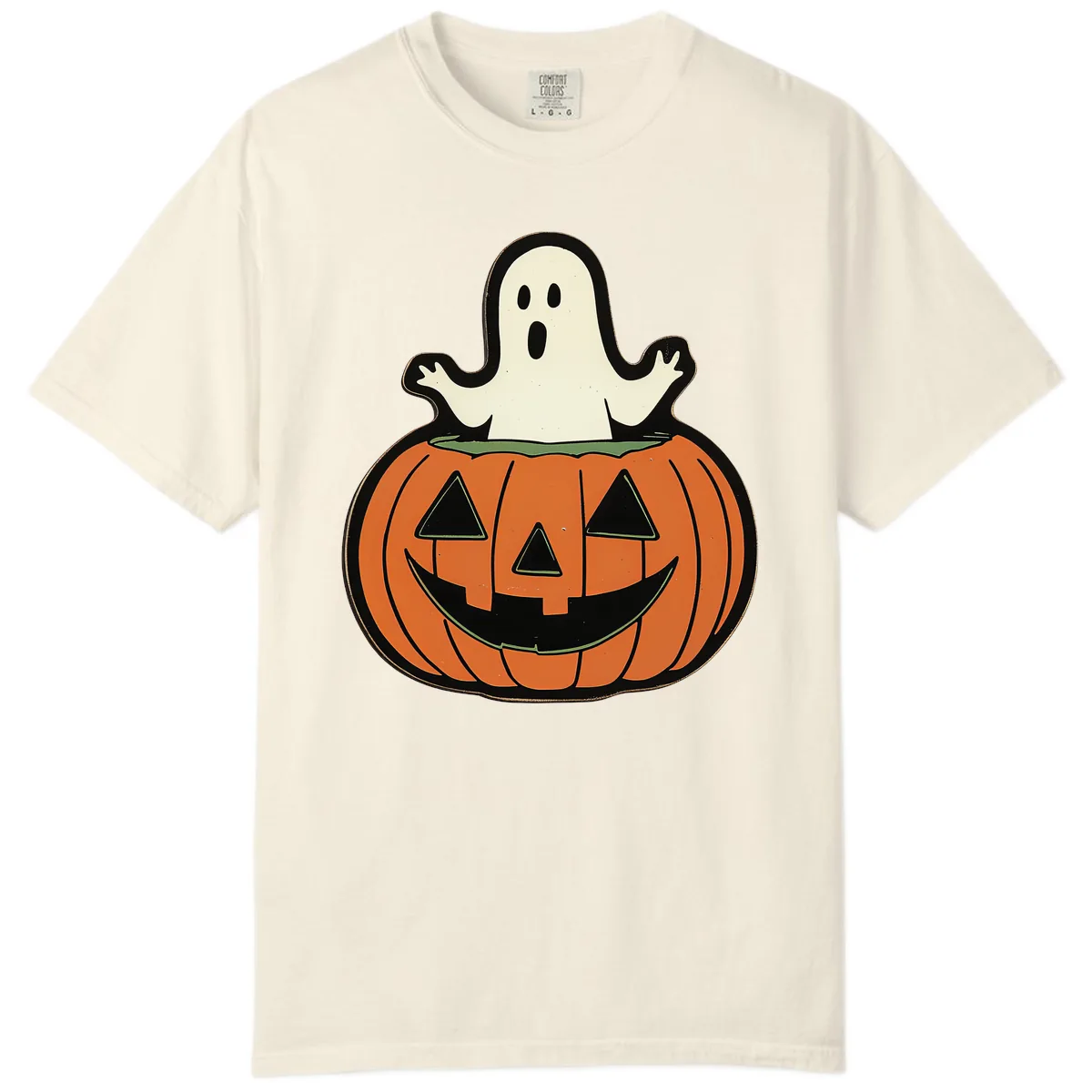 Ghost In Pumpkin Patch Comfort Color in Ivory