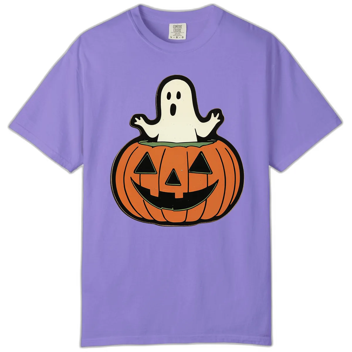 Ghost In Pumpkin Patch Comfort Color in Violet