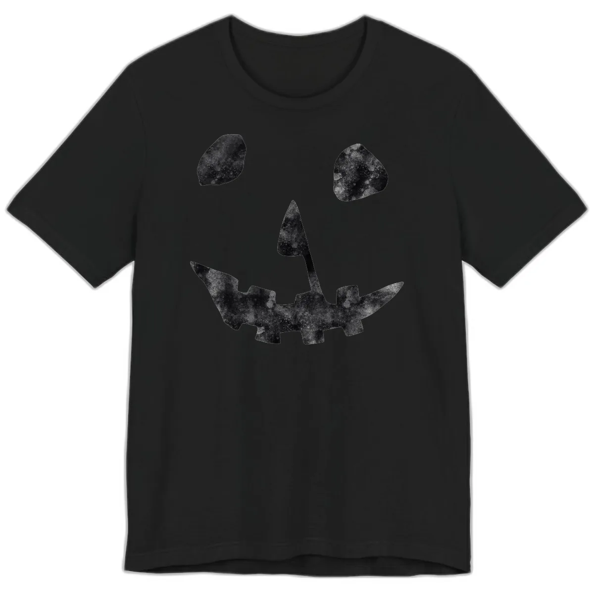 Spooky Jack O'Lantern Face Premium T-Shirt in Black