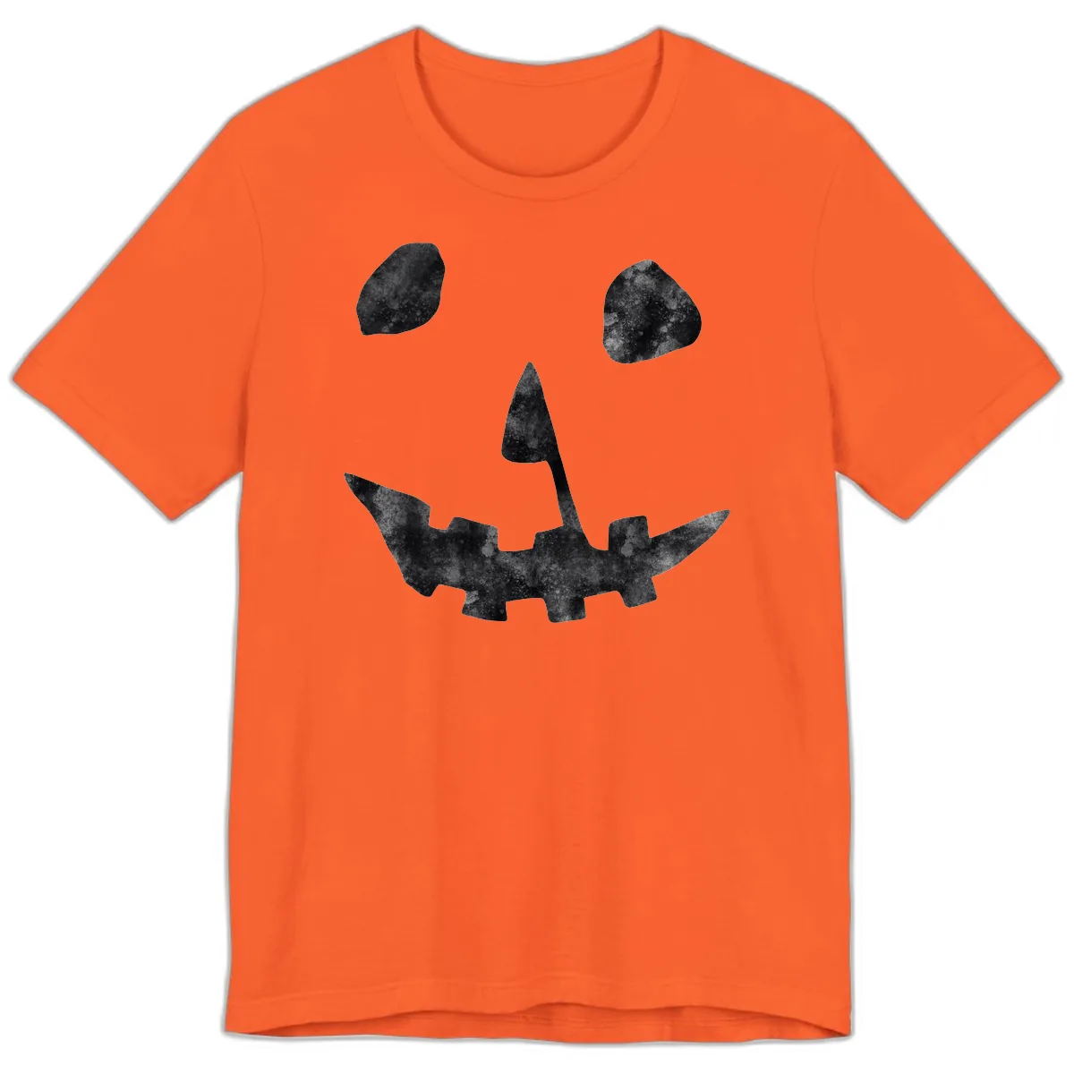 Spooky Jack O'Lantern Face Premium T-Shirt in Orange