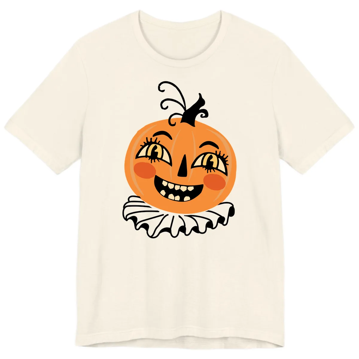Happy Jack O Lantern Halloween Premium T-Shirt in Natural
