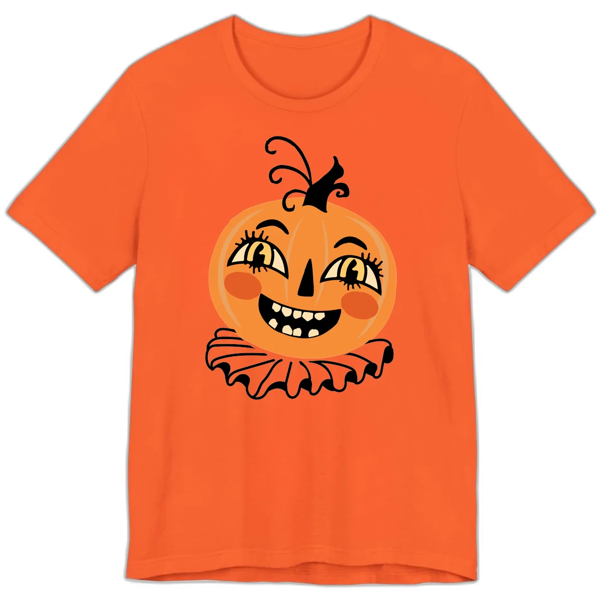 Happy Jack O Lantern Halloween Premium T-Shirt in Orange