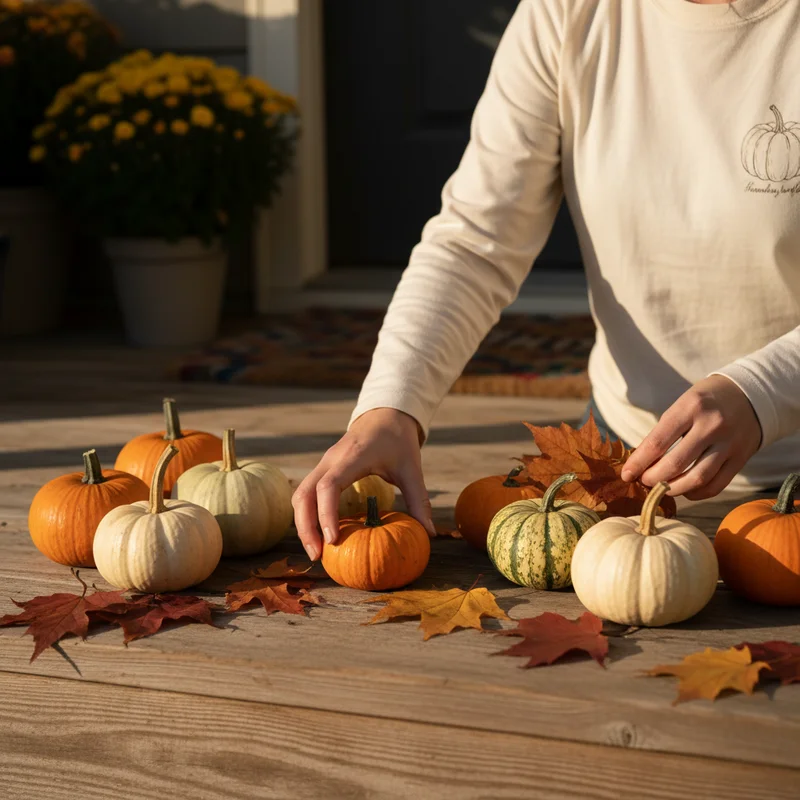 The Cozy Charm of a Fall Front Porch: Decorating with Pumpkins