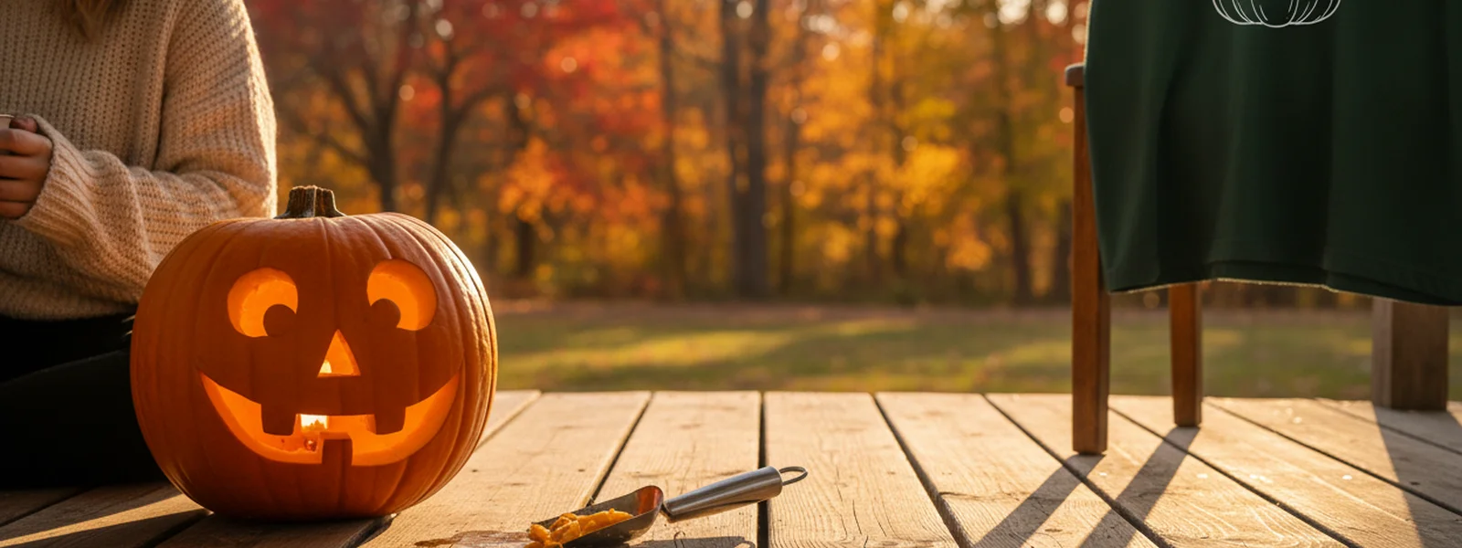 Simple Pumpkin Carving Ideas for Beginners: Crooked Grins & Friendly Faces - Pumpkin Shirts