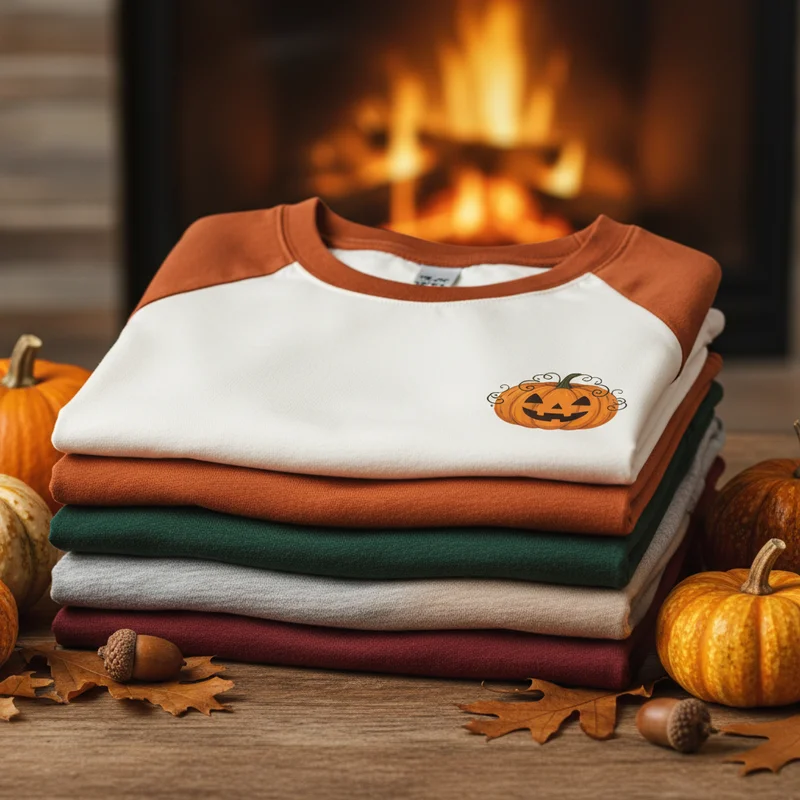 Pumpkin Raglan Tees