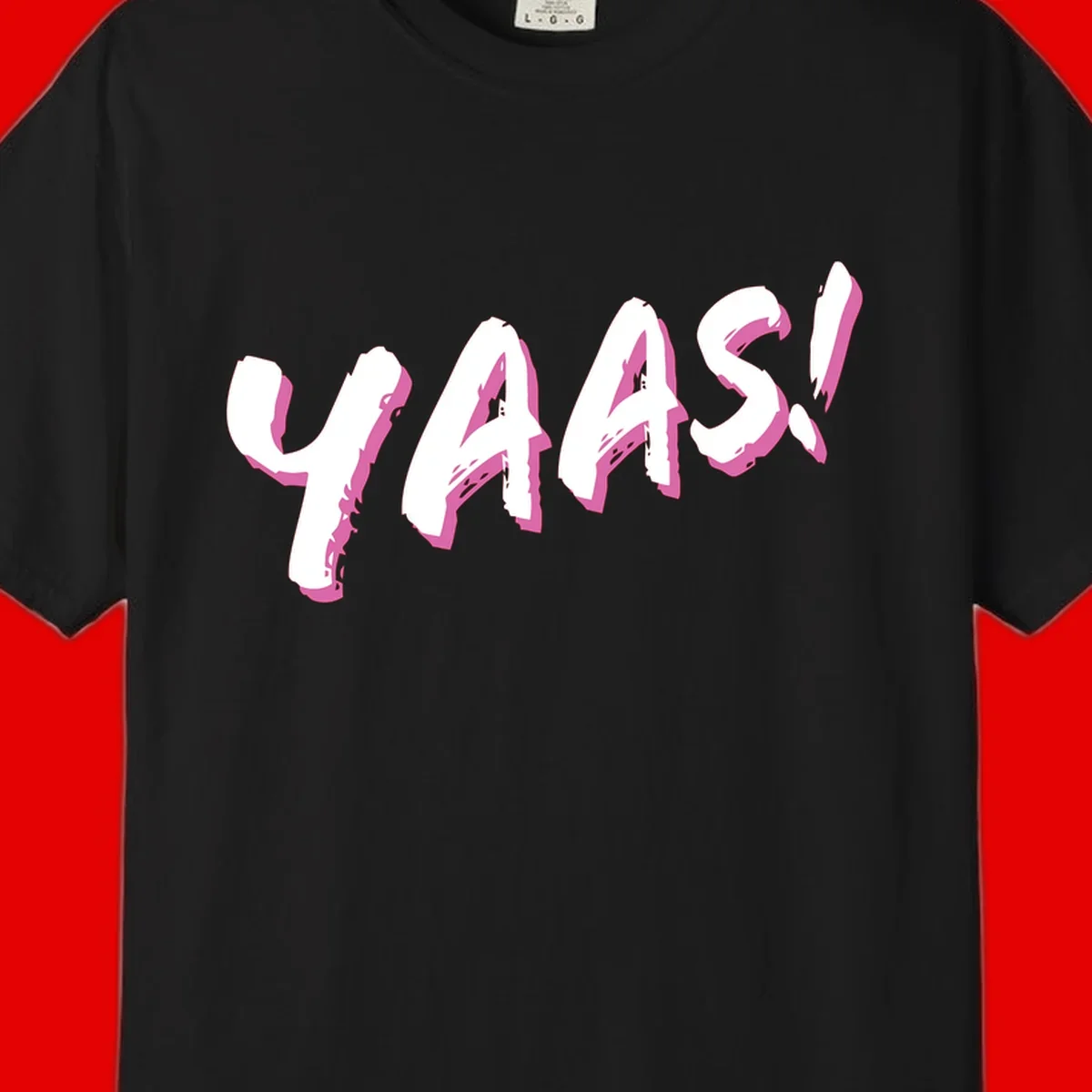 Abstract wavy shapes design with layered white and magenta flowing forms creating a three-dimensional modern art effect