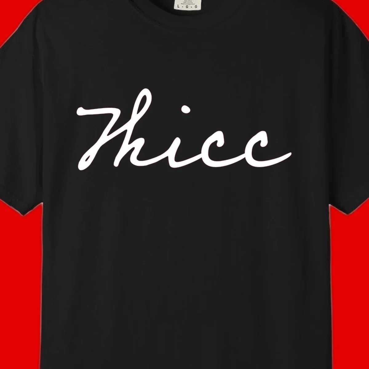 White cursive script spelling 'thee' with decorative dot on gray background