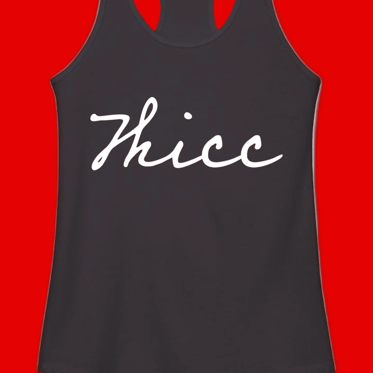 White cursive script spelling 'thee' with decorative dot on gray background