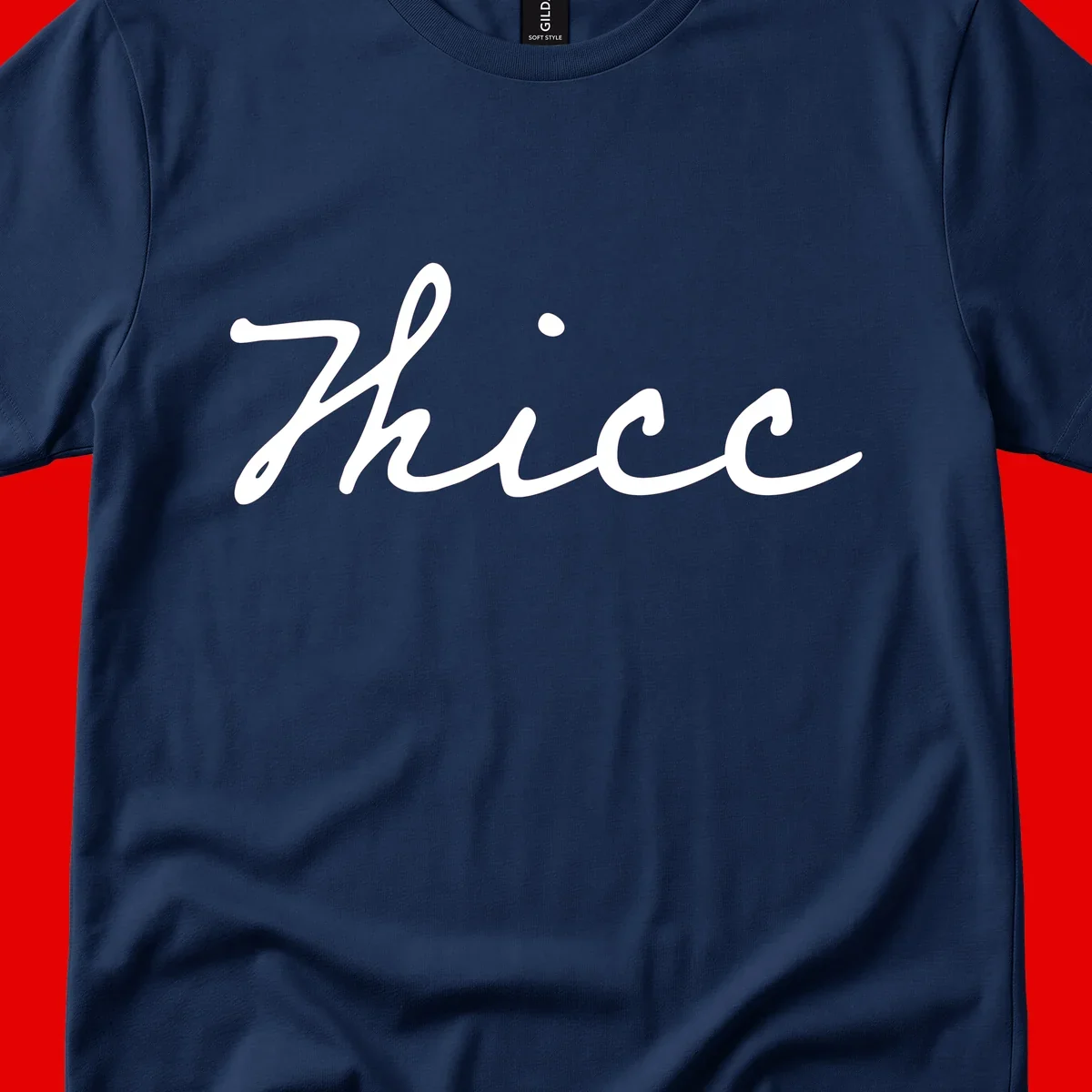 White cursive script spelling 'thee' with decorative dot on gray background
