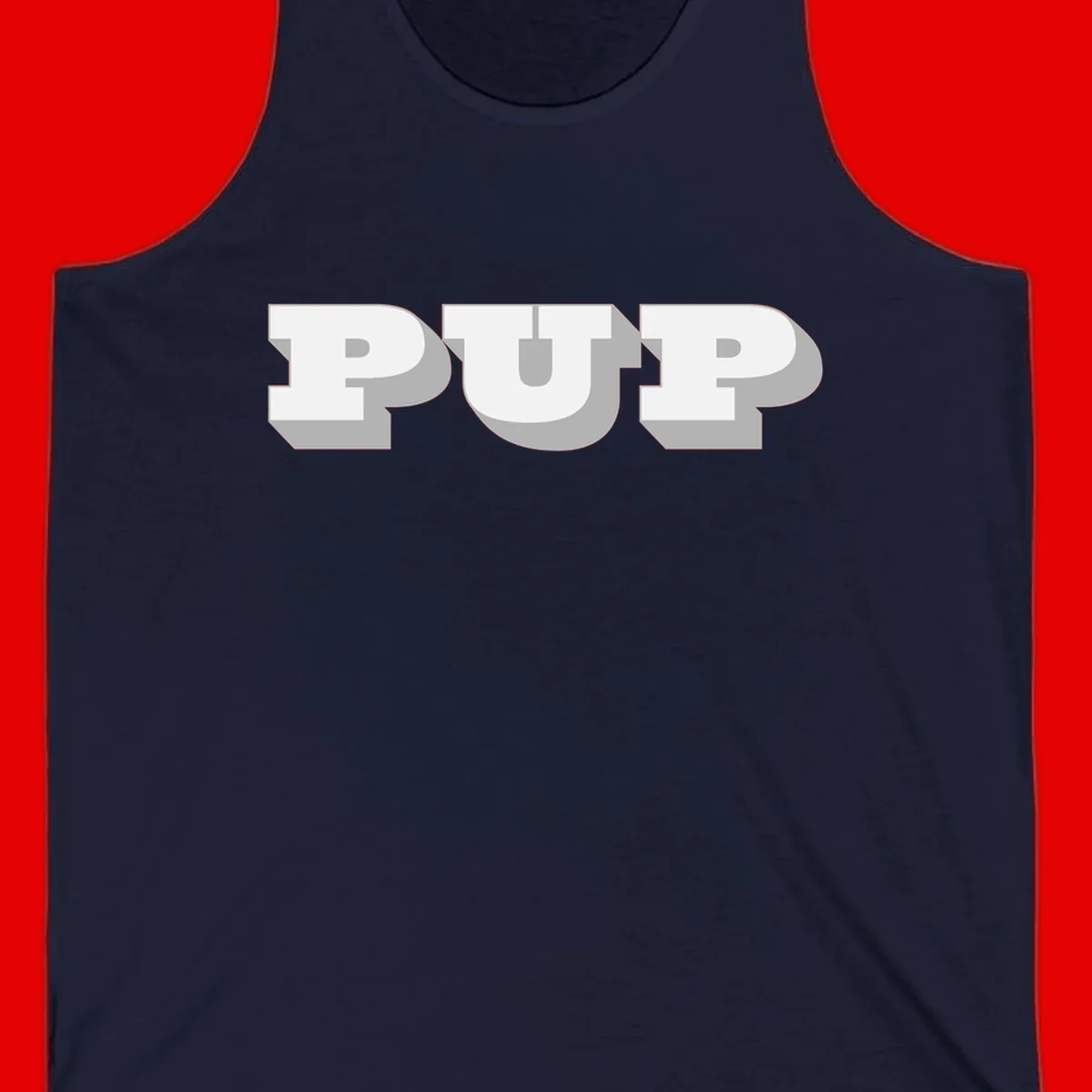 Bold 3D puff typography spelling 'PUFF' with dimensional shadow effect on gray background