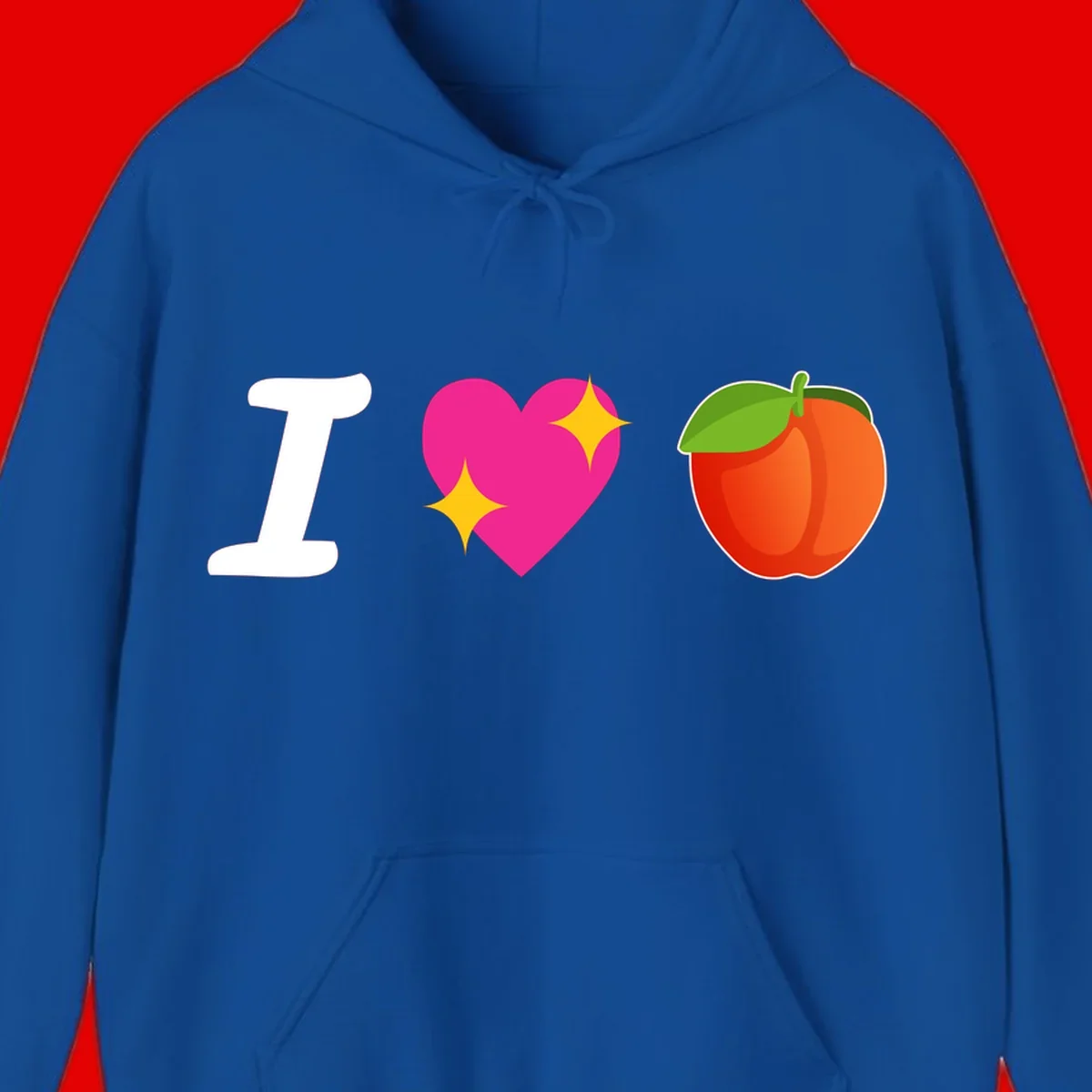 I love apples rebus design with large white I, magenta heart with yellow sparkles, and red apple with green leaf