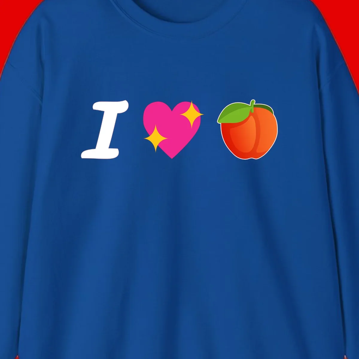 I love apples rebus design with large white I, magenta heart with yellow sparkles, and red apple with green leaf