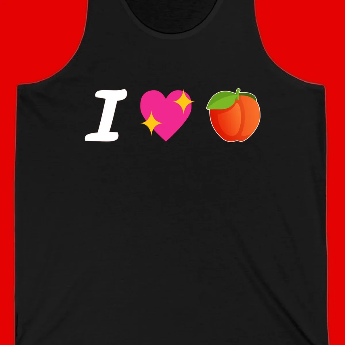 I love apples rebus design with large white I, magenta heart with yellow sparkles, and red apple with green leaf