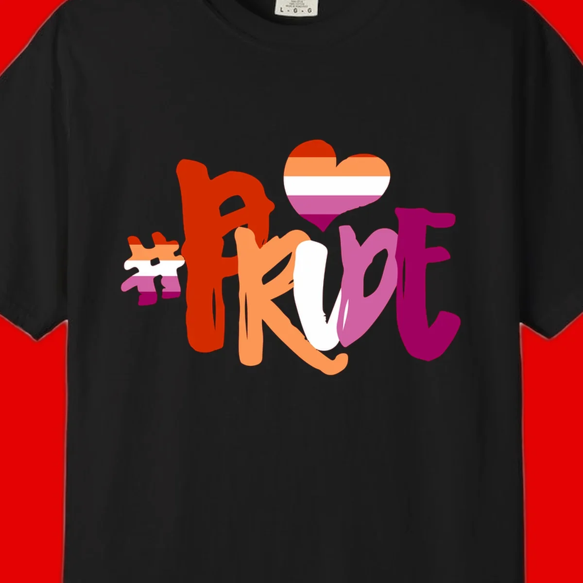 Love pride heart flag design with colorful letters, rainbow heart, and puzzle pieces in pride colors