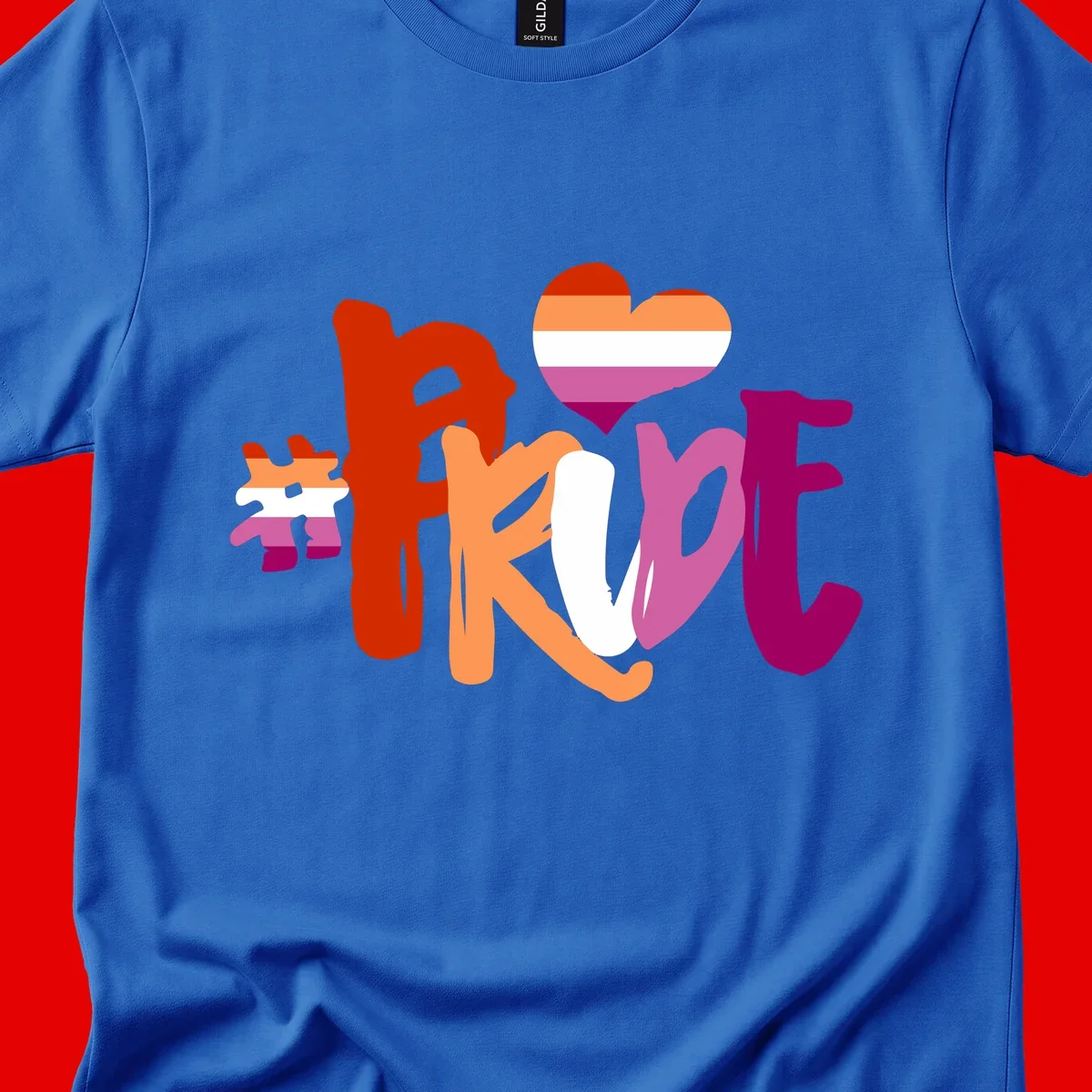Love pride heart flag design with colorful letters, rainbow heart, and puzzle pieces in pride colors