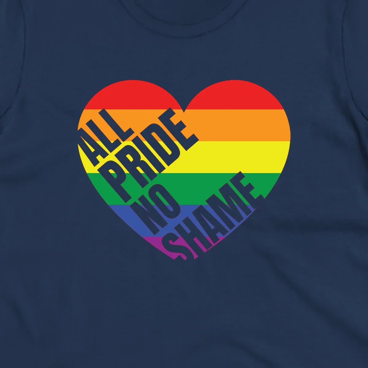 Rainbow pride heart with 'Love Is Love' text in gray, featuring red, orange, yellow, green, blue, and purple stripes symbolizing LGBTQ+ equality