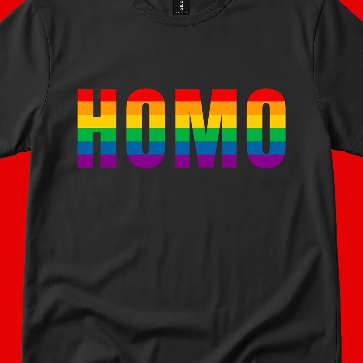 Rainbow pride flag colored numbers 110 and 1110 in bold geometric style on gray background