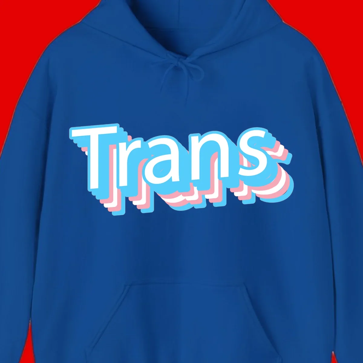 Titans 3D layered text design with cyan blue, pink, and white dimensional shadow effects on gray background
