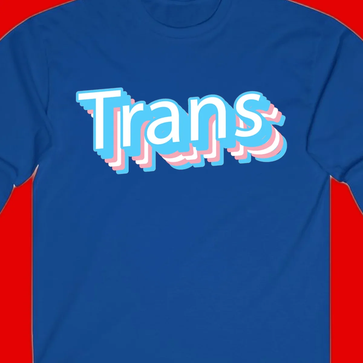 Titans 3D layered text design with cyan blue, pink, and white dimensional shadow effects on gray background